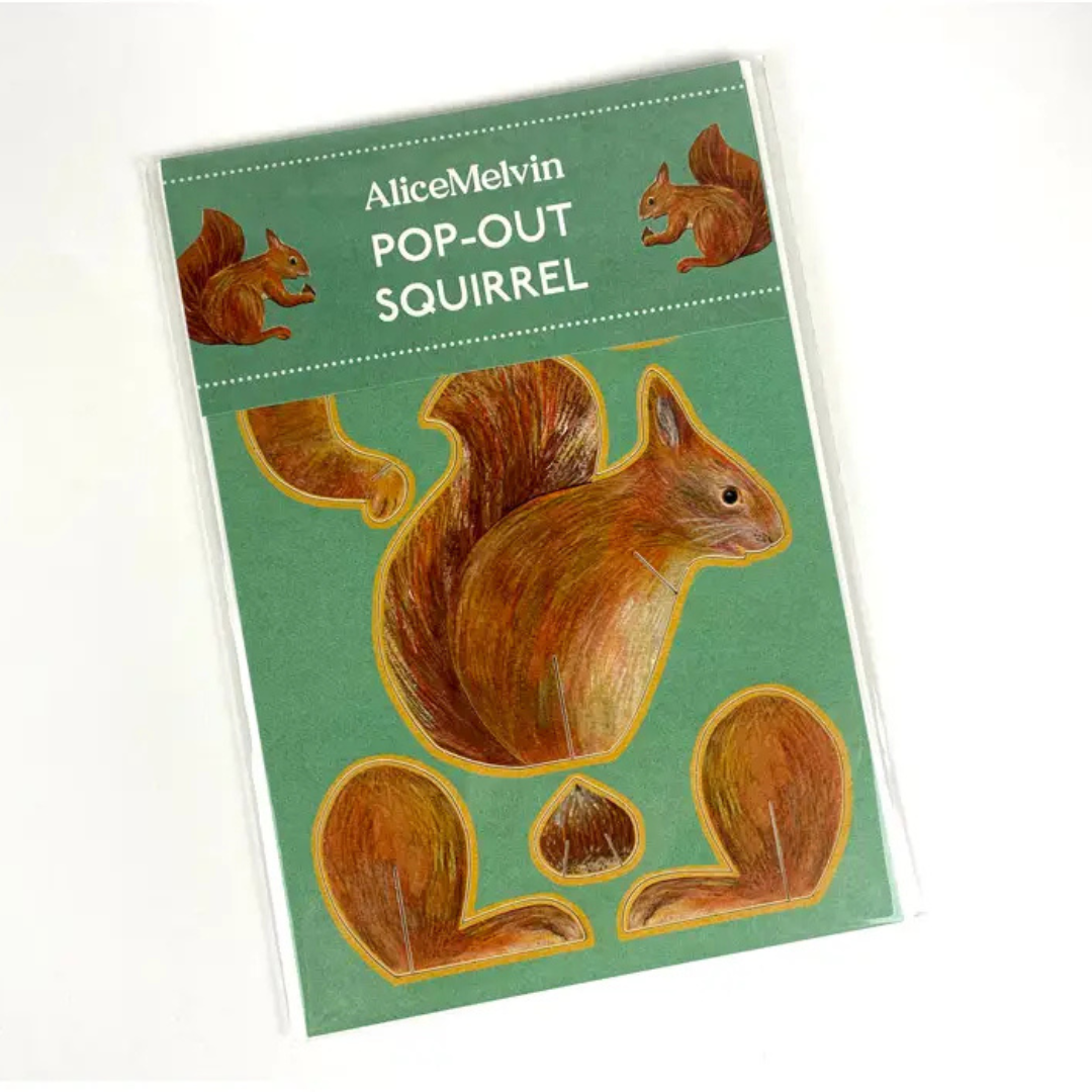 Carte en forme d'Écureuil - Alice Melvin