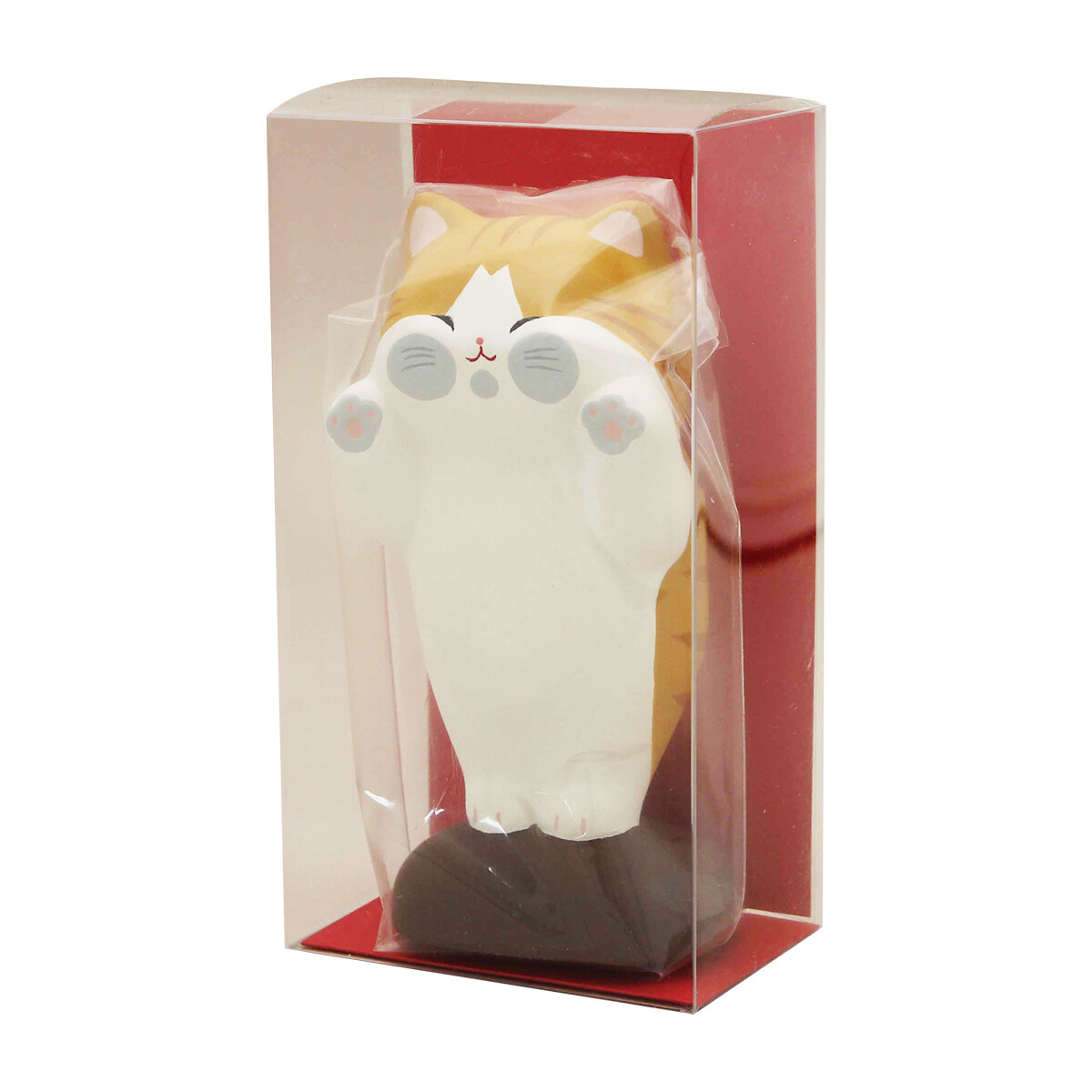 Figurine Chat Roux Joues Aplaties