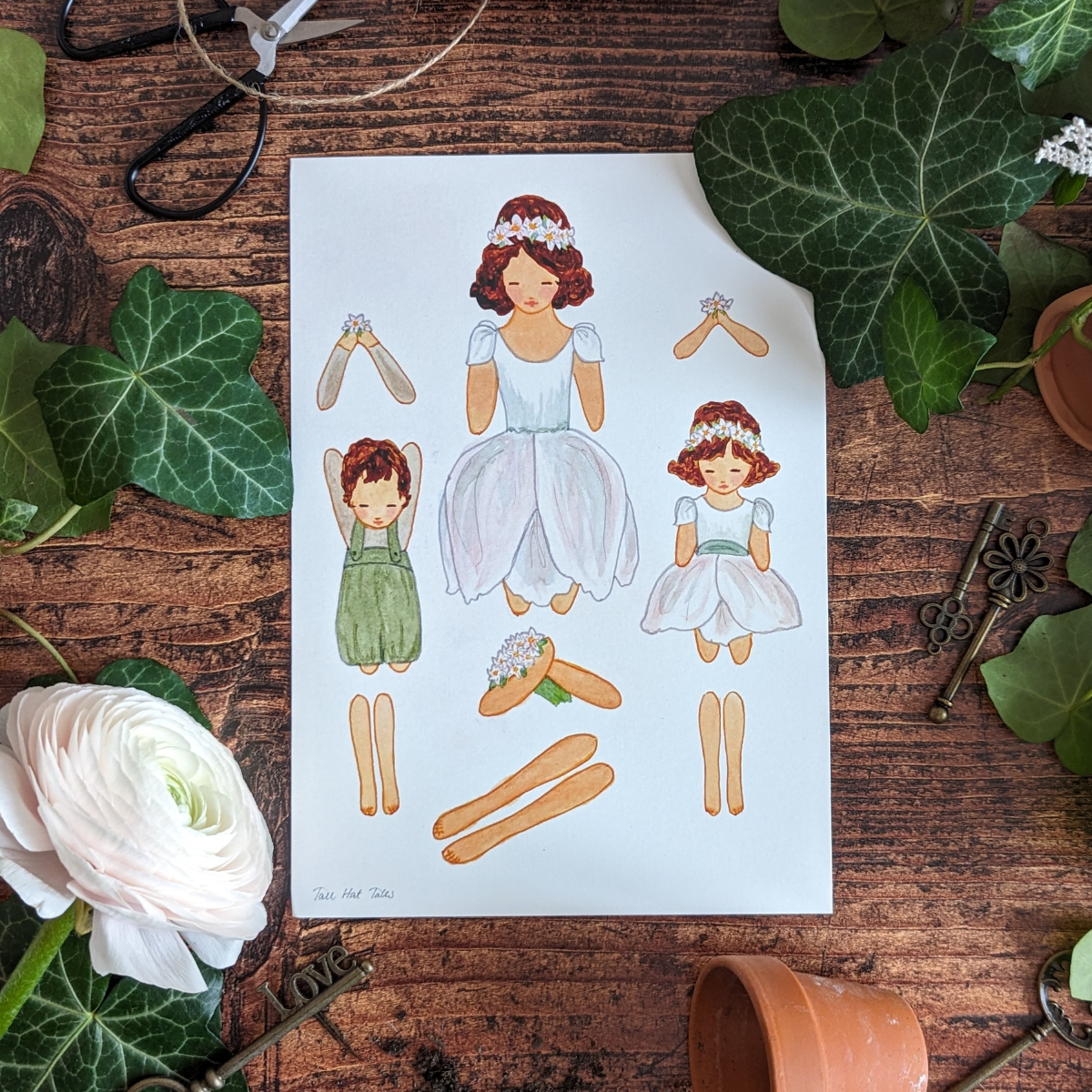 Famille Anémone Carte à Découper