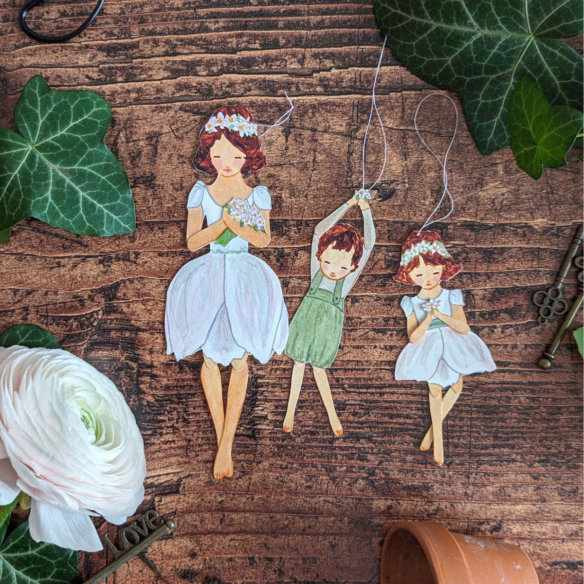 Famille Anémone Carte à Découper