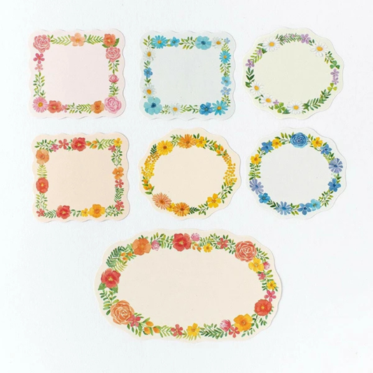 Étiquettes autocollantes Fleurs NB Co.