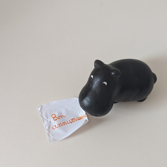 Figurine en Terre Cuite Hippopotame