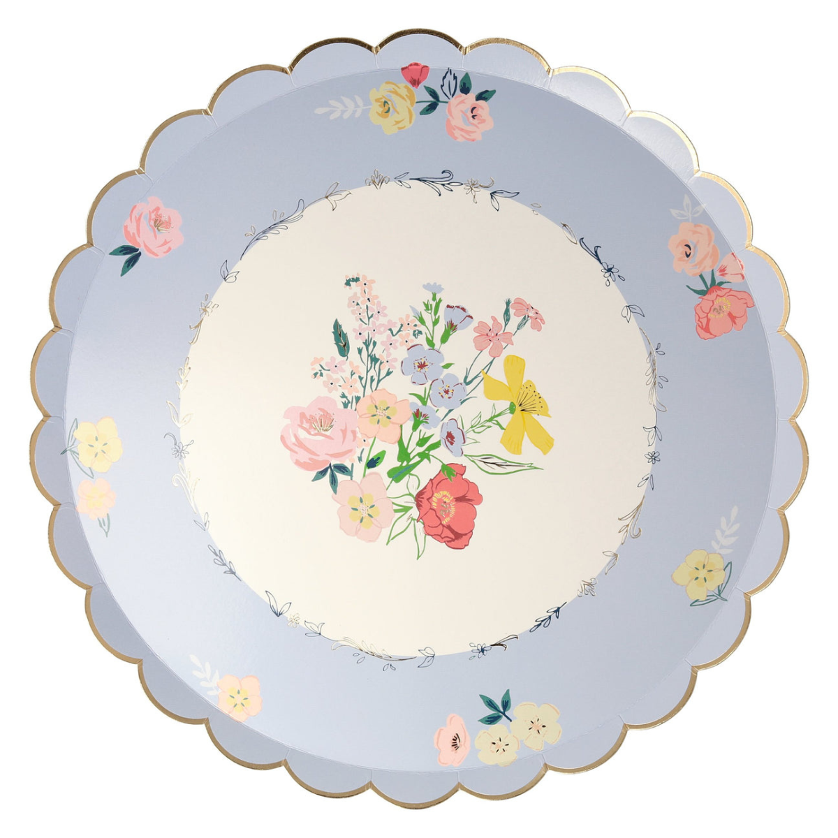 Grandes Assiettes Jardin Anglais (x 8)