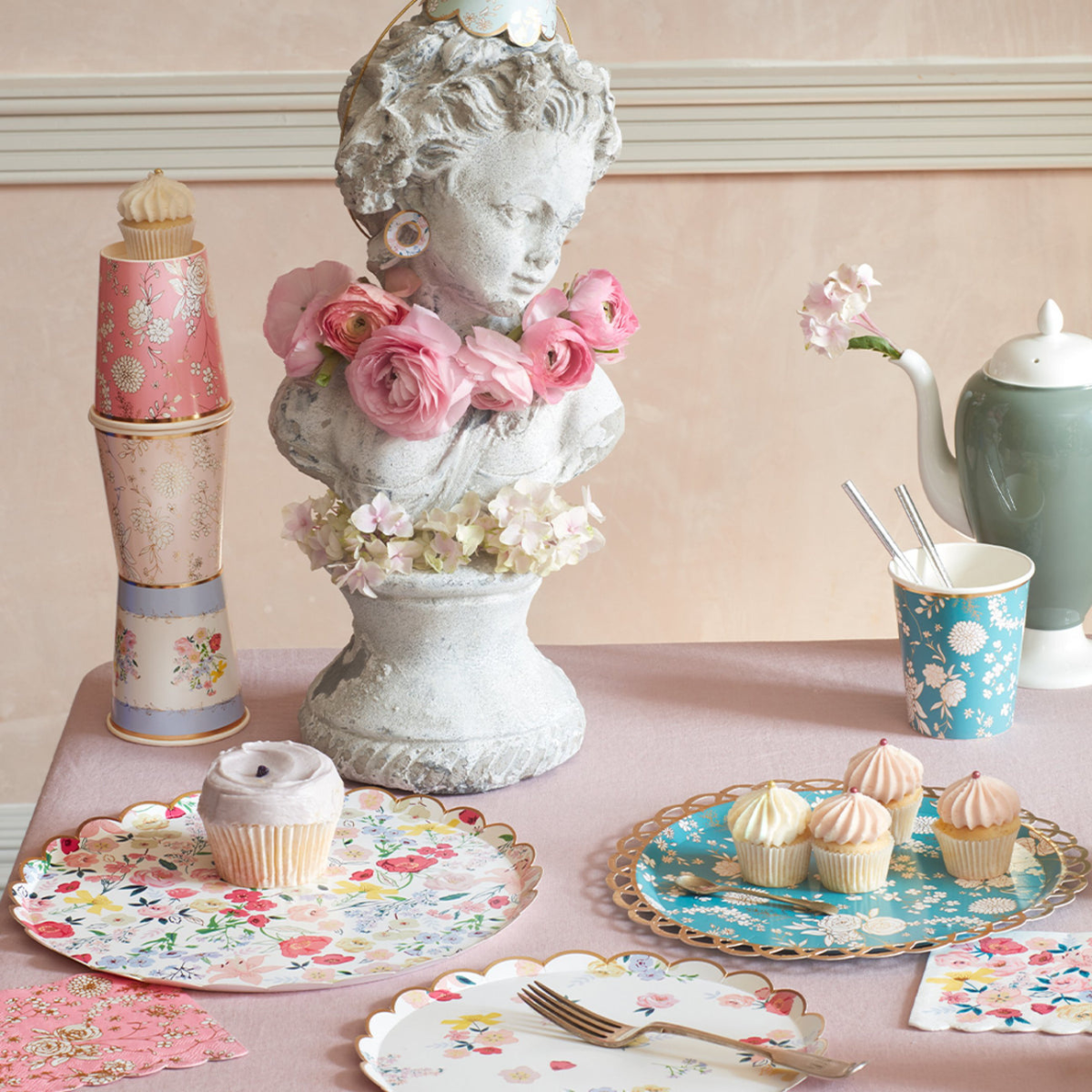 Grandes Assiettes Jardin Anglais (x 8)