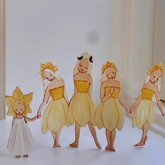 Jeunes Filles Jonquilles à Découper