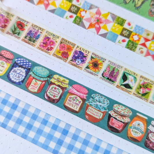 Lot de 4 Masking Tapes Après-Midi à la Campagne Katie Daisy