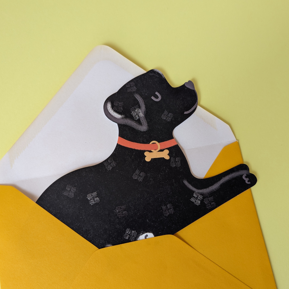 Ce labrador chocolat est tellement mignon : son poil et sa petite truffe en forme de coeur sont gaufrés et brillants ce qui le rend vraiment craquant.