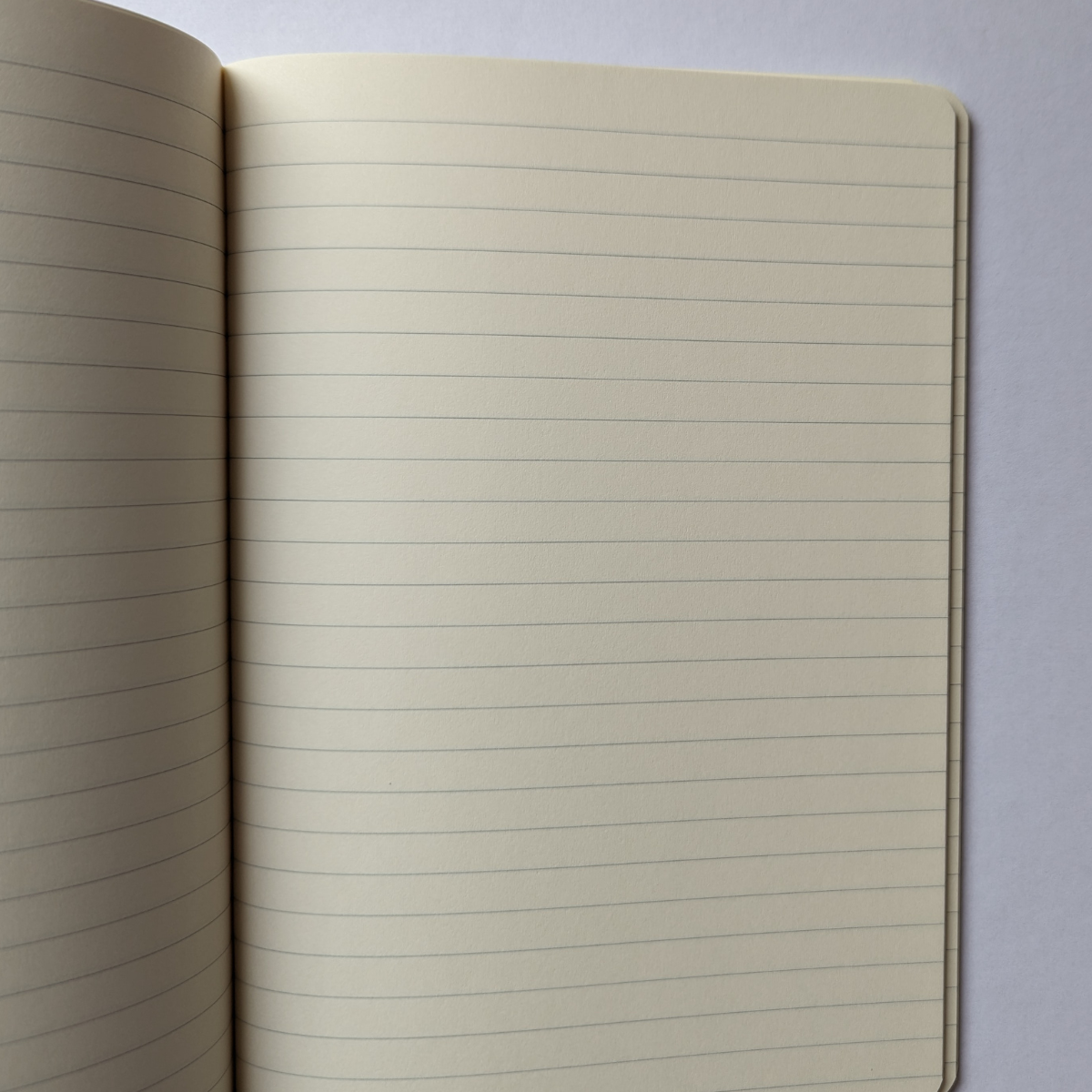 Avec ses dimensions A5 ce cahier offre un équilibre parfait entre portabilité et espace pour écrire.