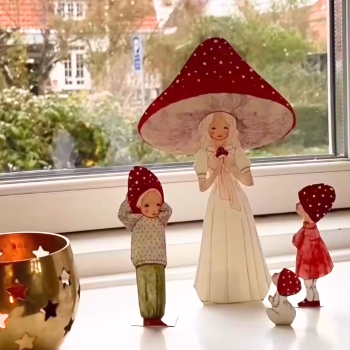 Carte à Découper Famille Champignon