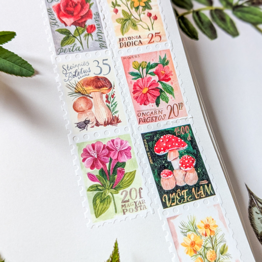 Masking Tape Timbres Botaniques - Wild Pencil