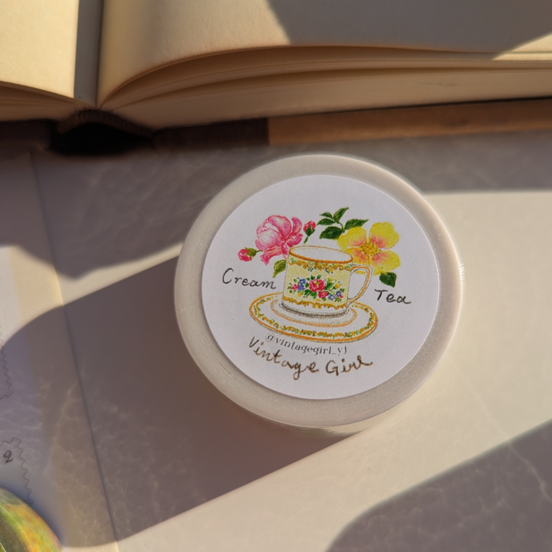 Masking Tape Cream Tea Vintage Girl