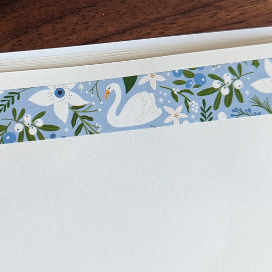 Masking Tape Cygnes de Noël