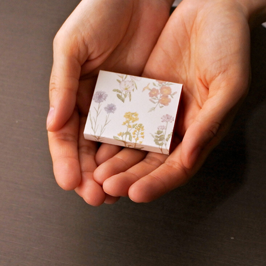 Petite Boîte Illustrations de Fleurs Aquarelles