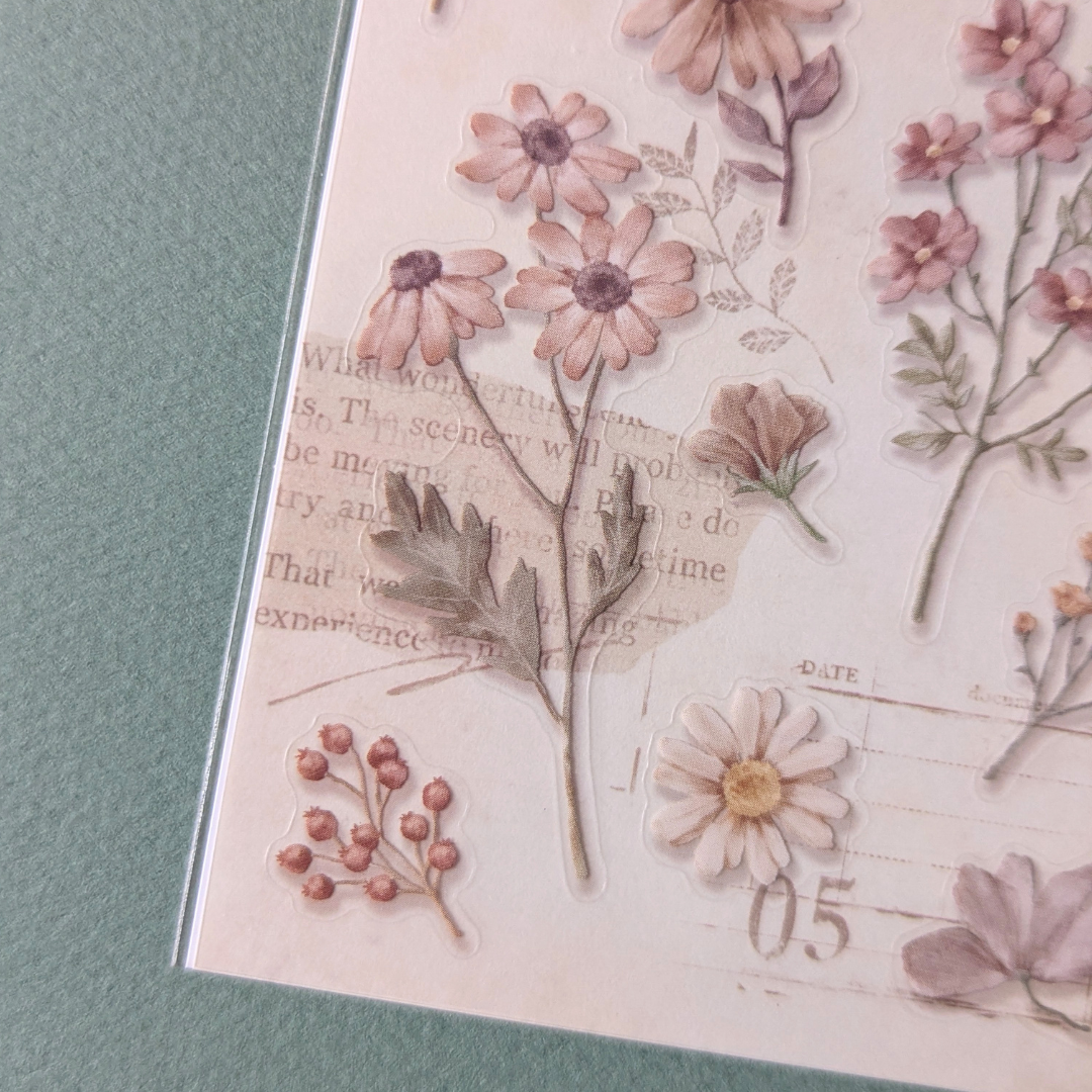Planche de Stickers Fleurs