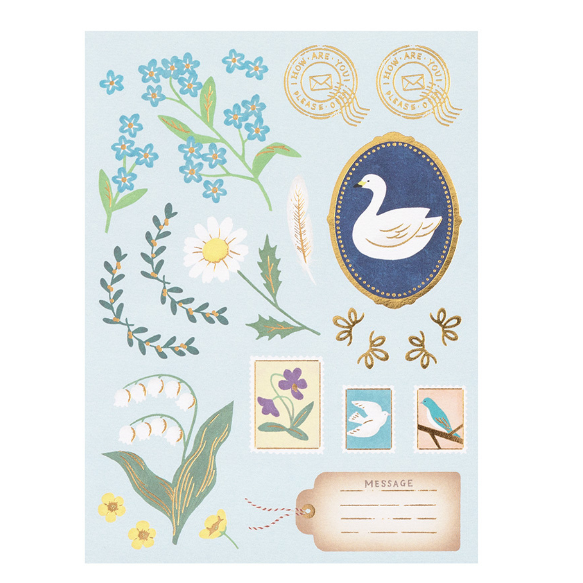 Papier à Lettres Bleu Myosotis - Midori