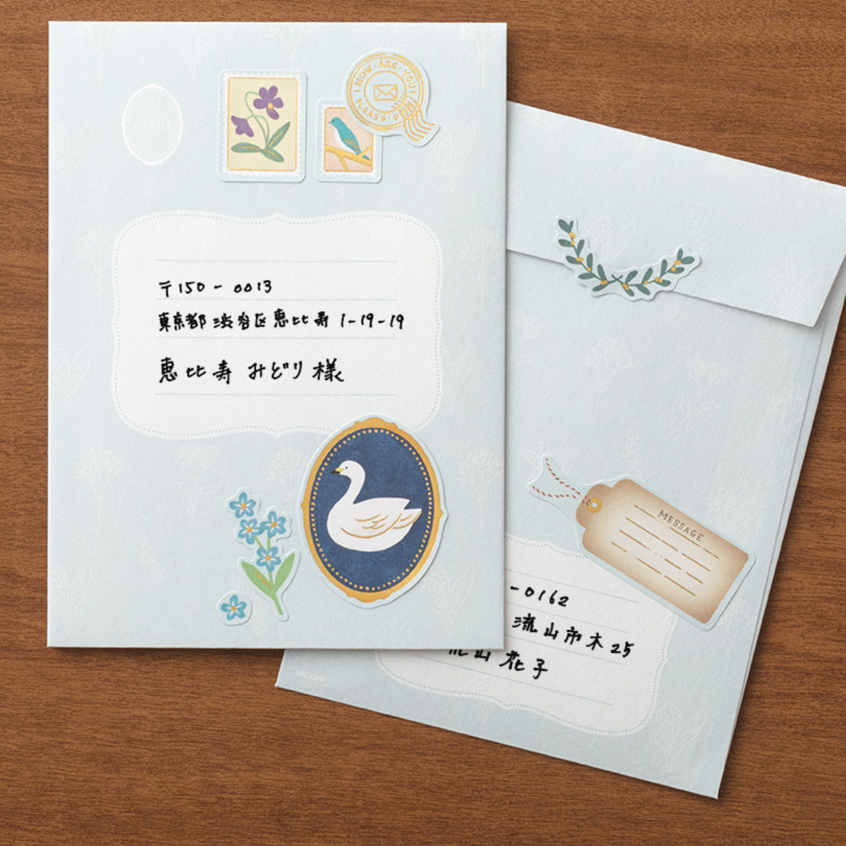 Papier à Lettres Bleu Myosotis - Midori
