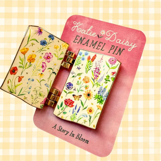 Pin's Livre de Fleurs qui s'ouvre Katie Daisy