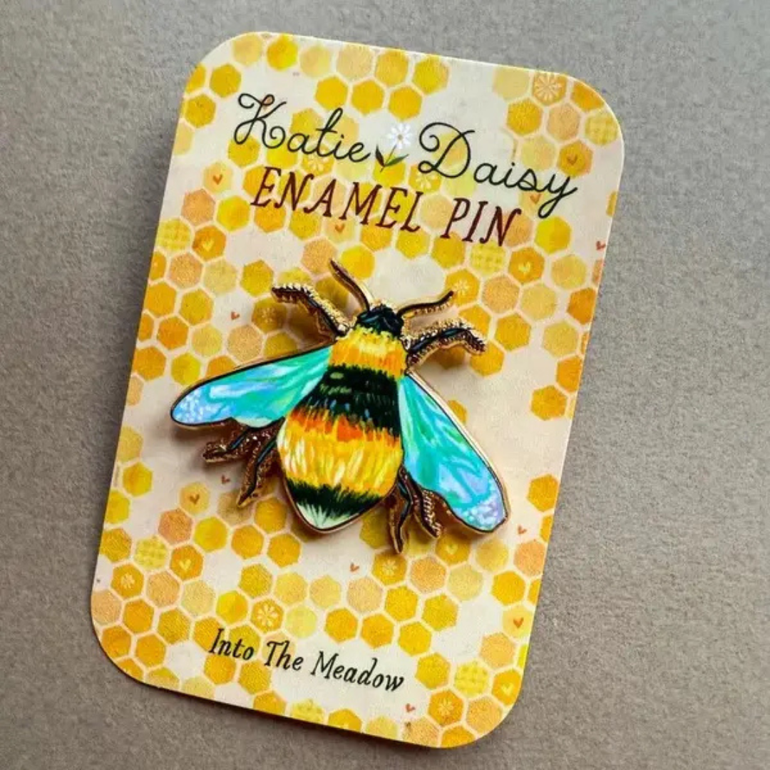 Broche en émail Bourdon Katie Daisy