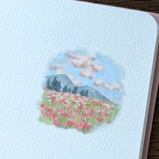 Planche de Stickers Champ de Fleurs