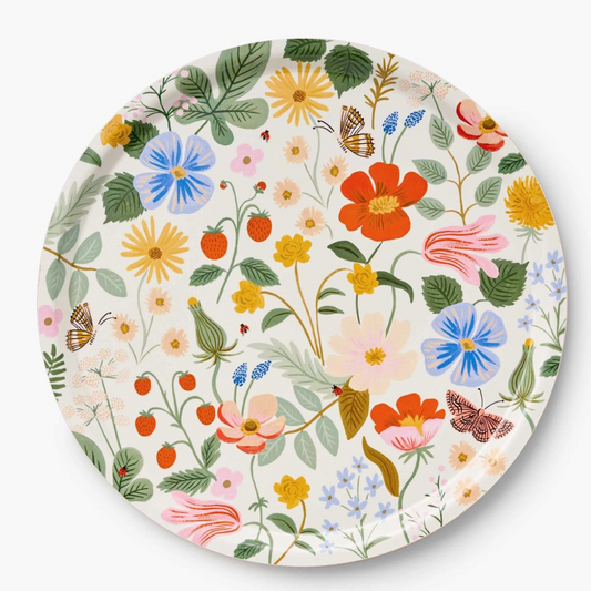 Plateau Rond Rifle Paper Strawberry Fields