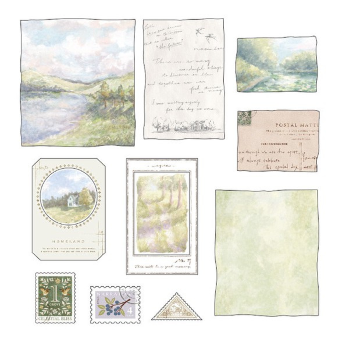 Pochette Stickers à la Campagne – Mind Wave
