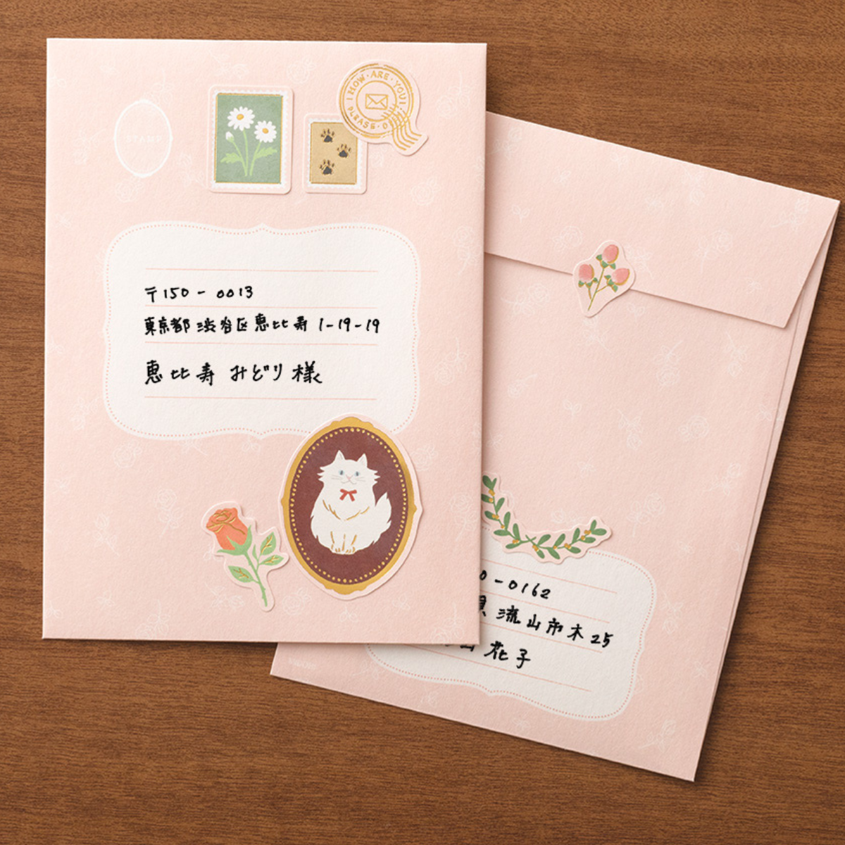 Papier à Lettres Collage Letter Chats - Midori