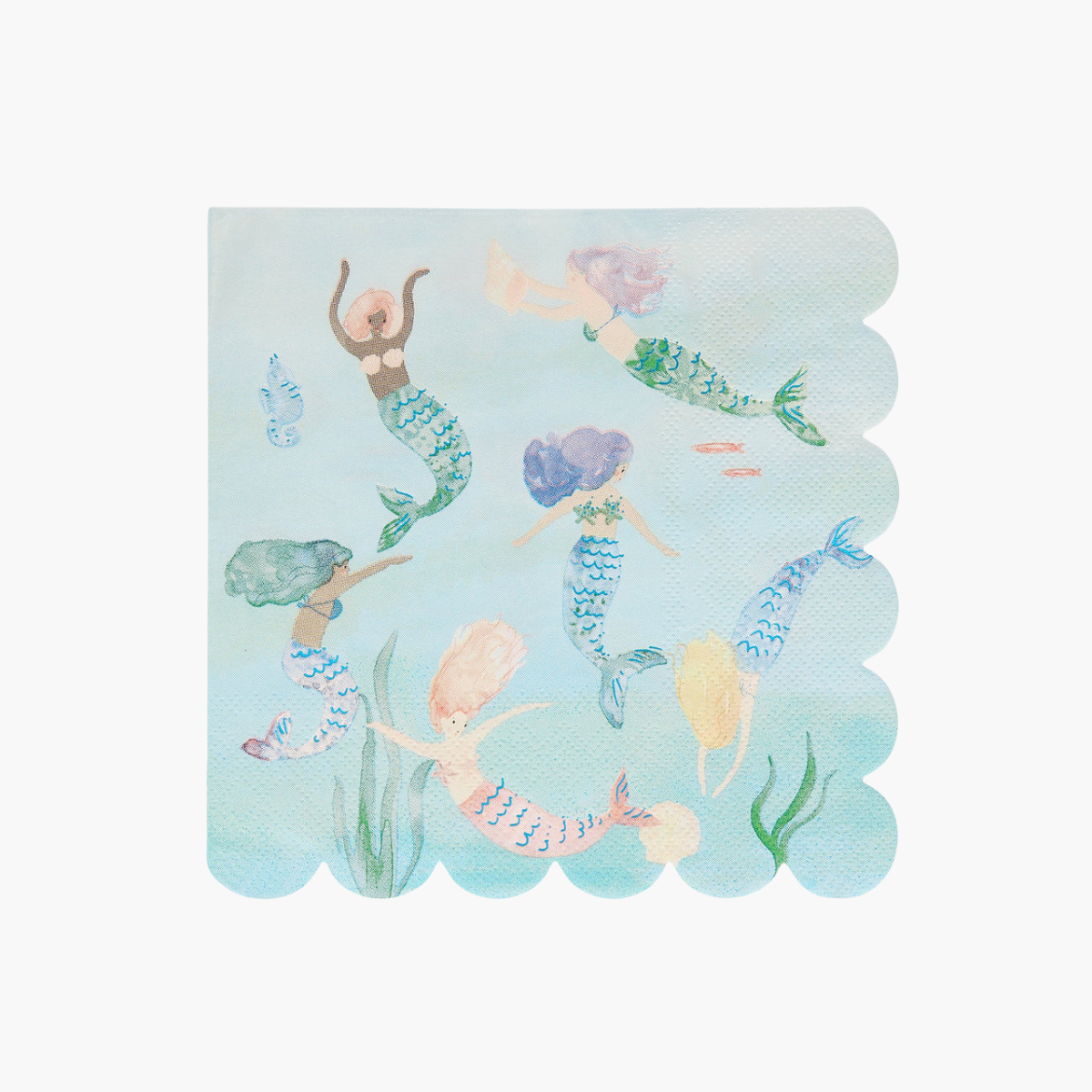 Serviettes en Papier Sirènes (x 16)