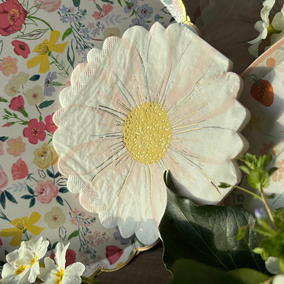 Serviettes en Papier Marguerite Sauvage (x 16)