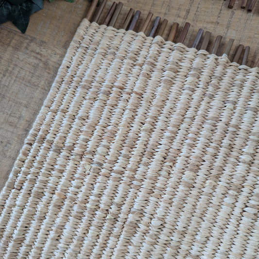 Lot de 2 Sets de table en raphia et osier