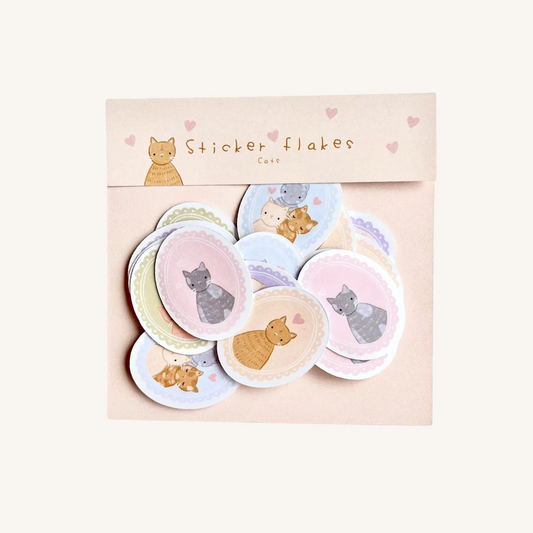 Pochette de Stickers Médaillons Chats