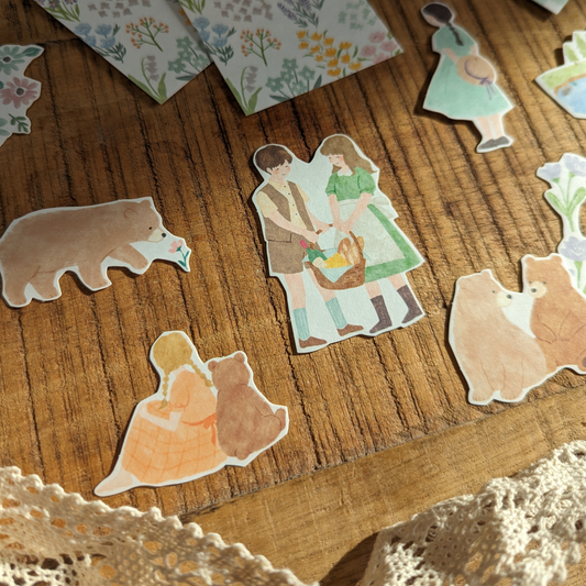 Pochette Stickers Mind Wave Floraison Verte