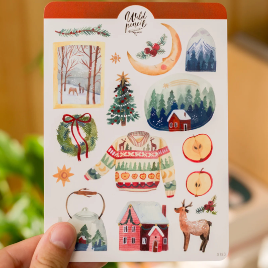 Stickers Home For Christmas - Wild Pencil