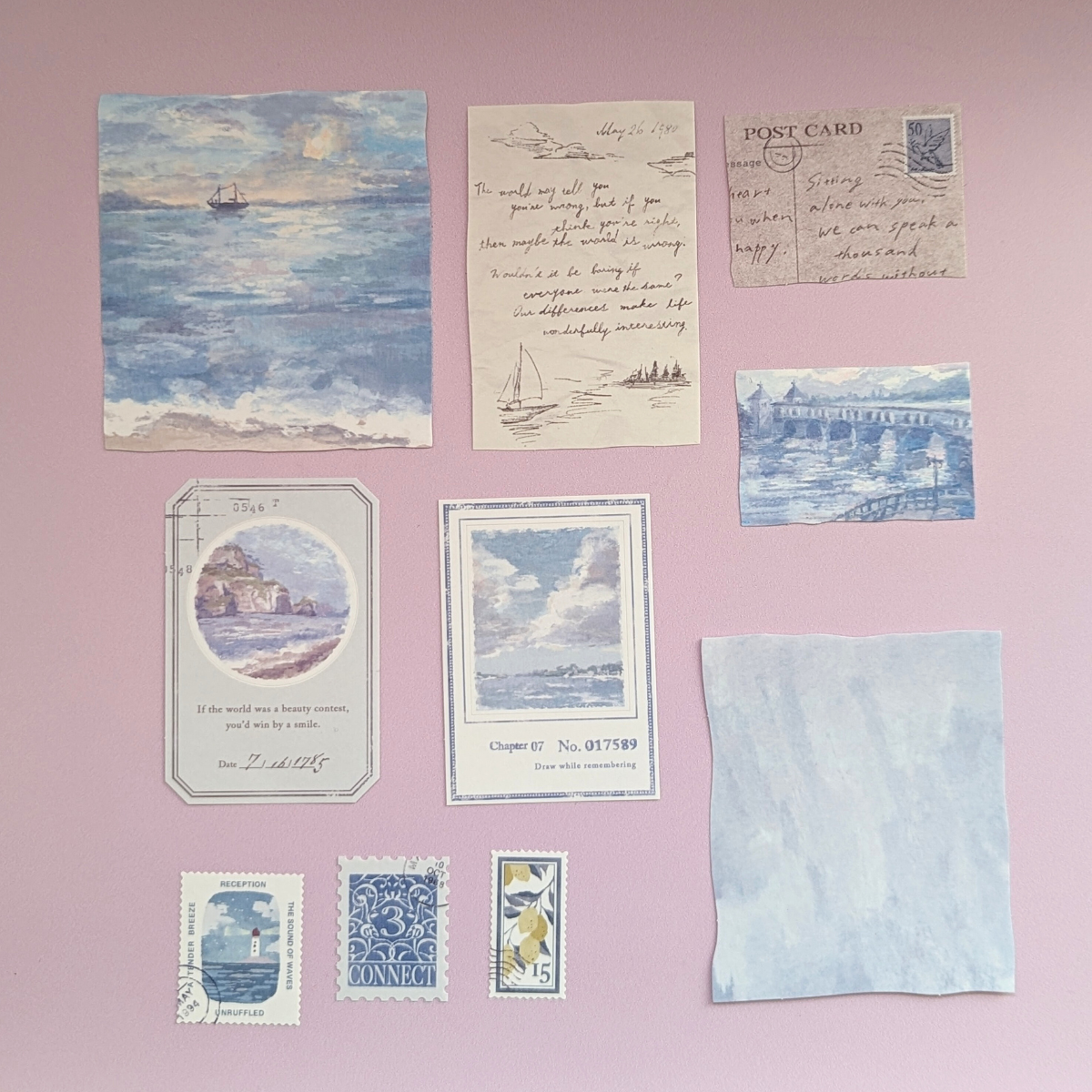 Pochette Stickers Mind Wave Bord de Mer