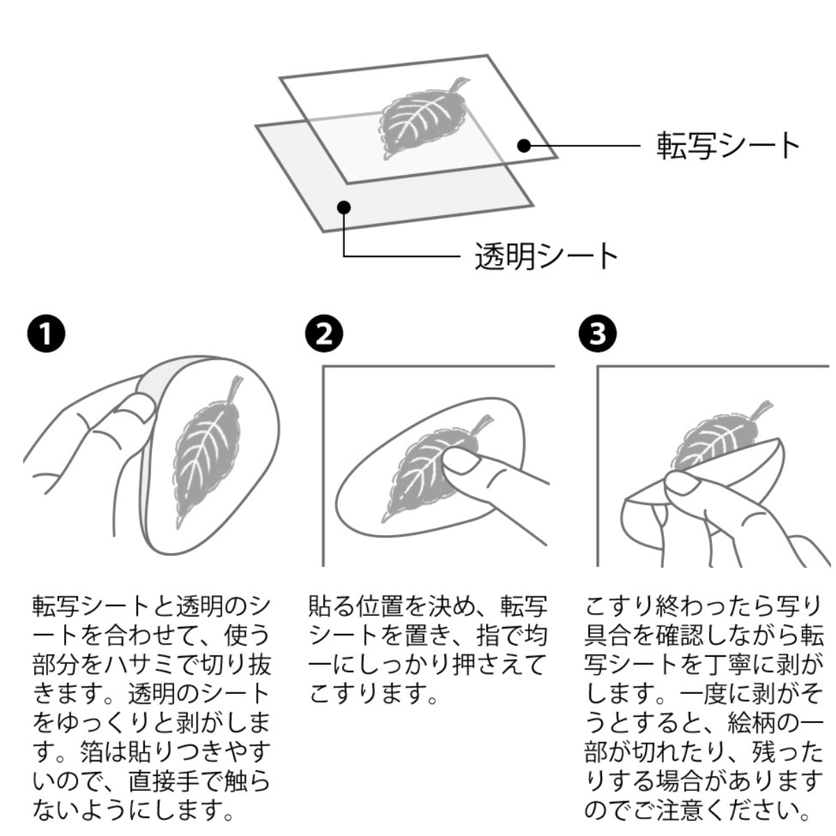 Autocollants Midori à Frotter