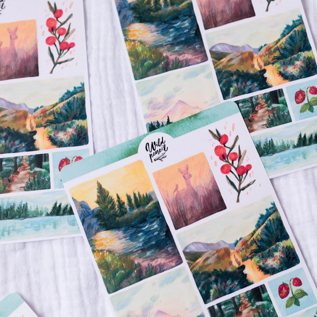 Stickers Balade en Forêt - The Wild Pencil