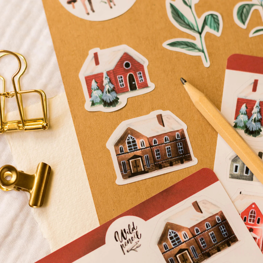 Stickers Village Enneigé - Wild Pencil