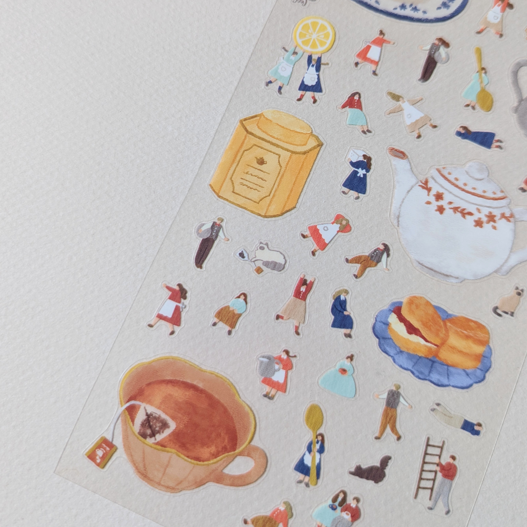 Mini stickers Tea Time et Personnages Miniatures Mind Wave