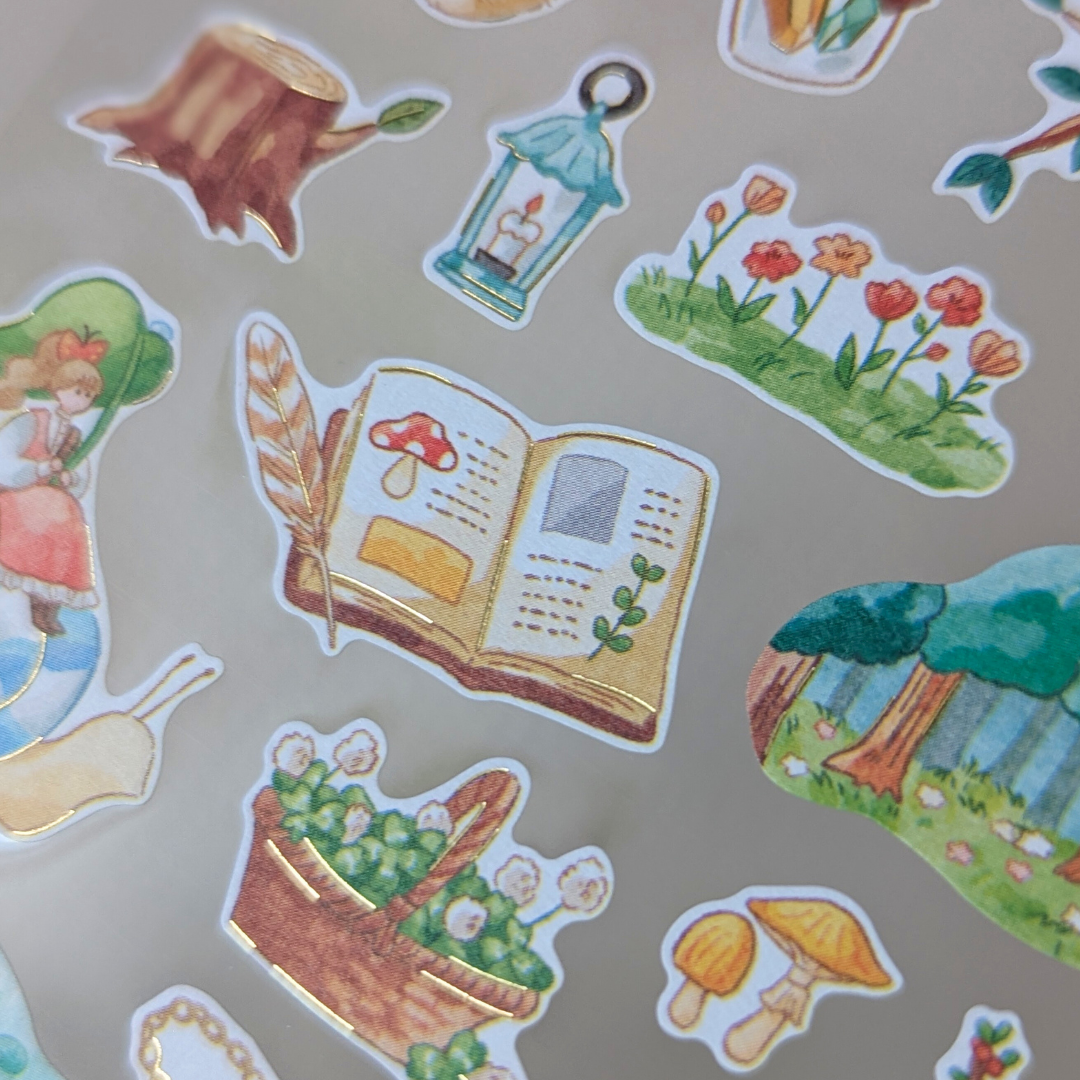 Planche de Stickers Forêt Enchantée Mind Wave