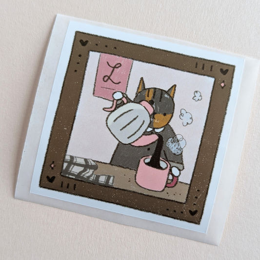 Autocollant Lucy Versant du Café