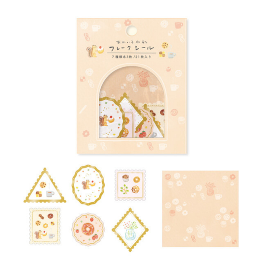 Pochette de Stickers Écureuil Gourmand