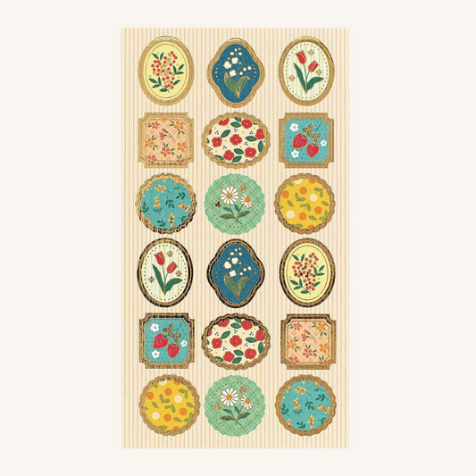 Stickers Fleurs D'Or