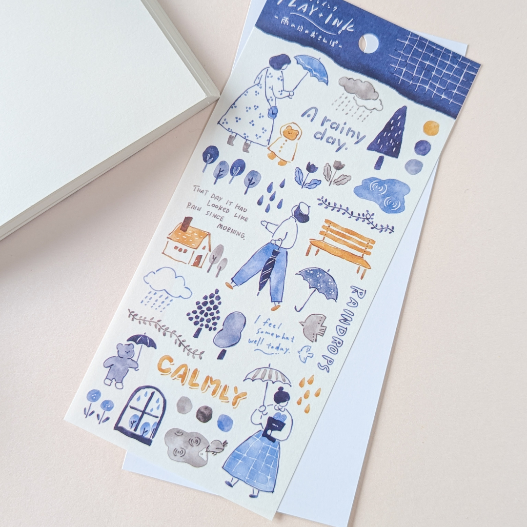 Stickers Mind Wave – Promenade sous la pluie