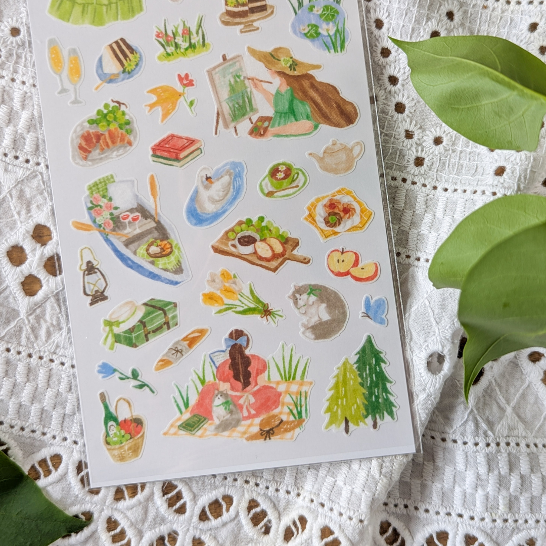 Stickers Mind Wave – Pique-nique champêtre & peinture en plein air