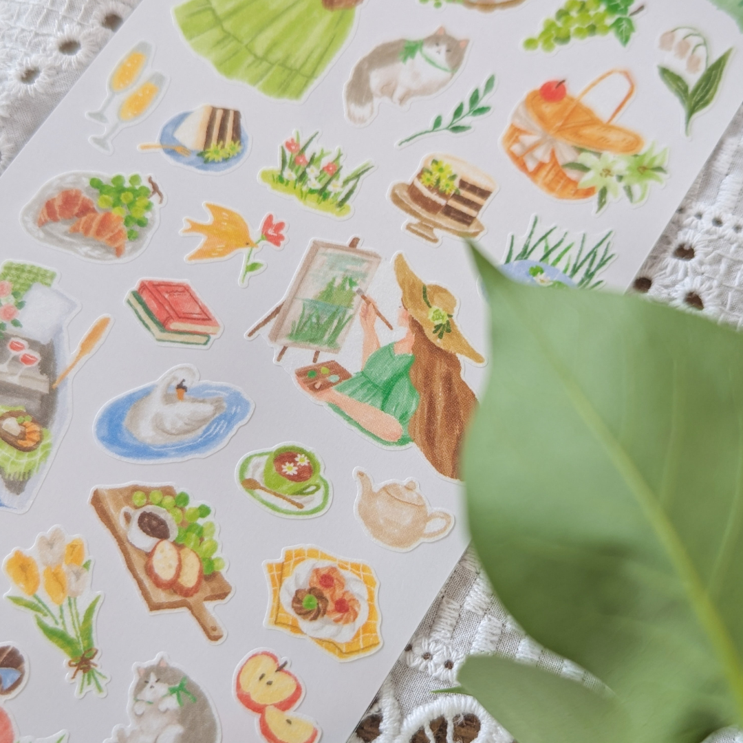 Stickers Mind Wave – Pique-nique champêtre & peinture en plein air