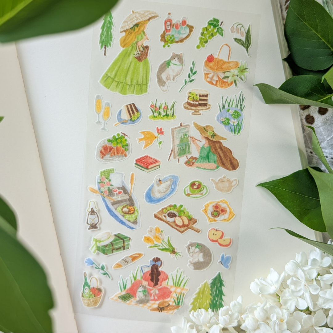 Stickers Mind Wave – Pique-nique champêtre & peinture en plein air