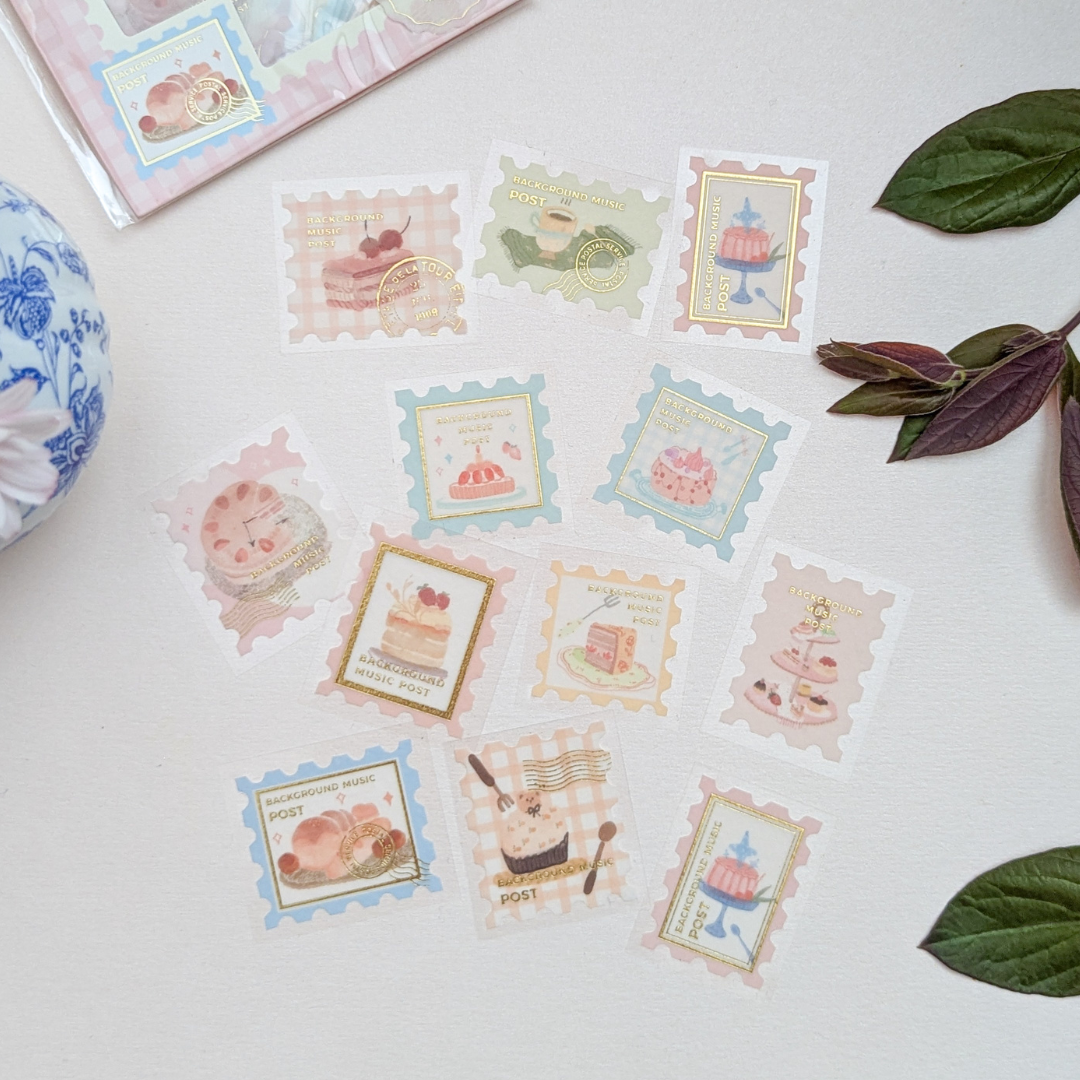 Stickers Timbres Tea Time - BGM