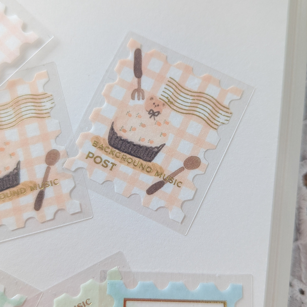 Stickers Timbres Tea Time - BGM