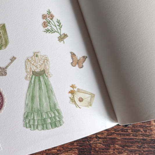 Stickers Verts Mind Wave Style Romantique