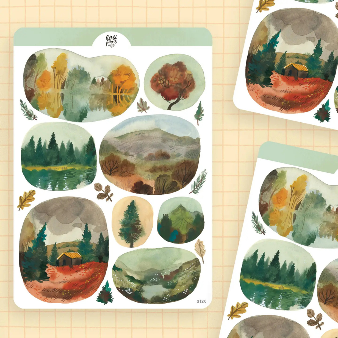 Stickers Couleurs d'Automne Wild Pencil Studio