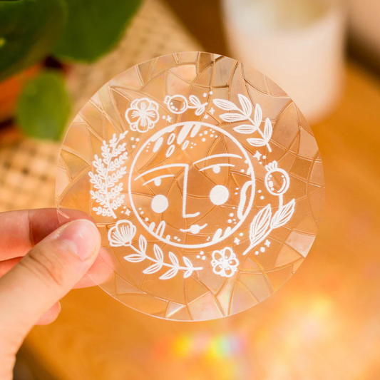 Autocollant Attrape-Soleil Lune Arc-En-Ciel - Wild Pencil